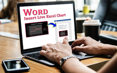 How do I embed a “live” Microsoft Excel chart into my Word document?