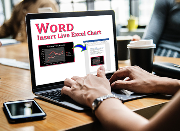 How do I embed a “live” Microsoft Excel chart into my Word document?