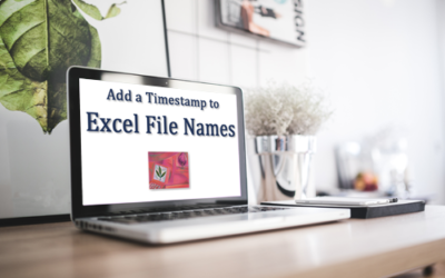 Can I add a Timestamp to my Excel file name?