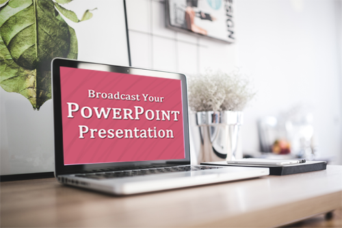 Can I broadcast my PowerPoint Presentation Online?