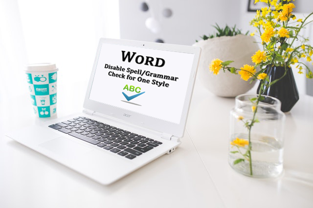 Can I disable spell/grammar checking on a custom style in Word?
