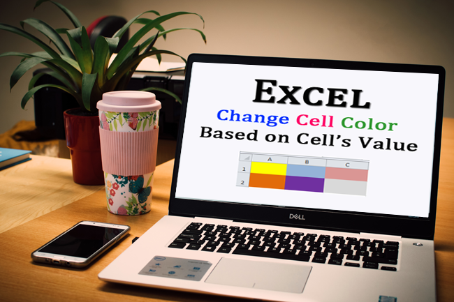 How can you instruct Excel to give a cell a particular fill color if a certain criterion is met?