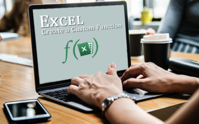 How do you create a custom function in Microsoft Excel?