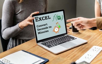 How do I convert seconds to minutes in Microsoft Excel?