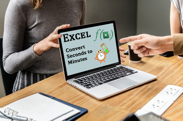 How do I convert seconds to minutes in Microsoft Excel?