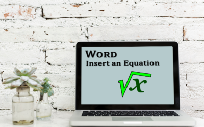 How do you create equations in Microsoft Word?